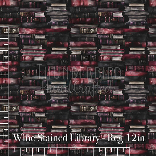 Wine Stained Library Reg 12in