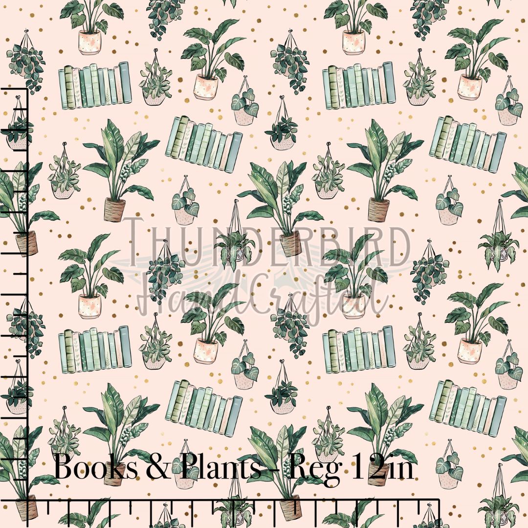 Books & Plants Reg 12in