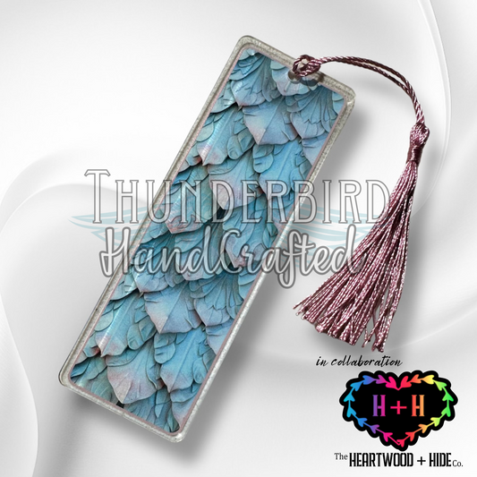 Moonplume (Acrylic Book Mark) w/ Silver Tassle