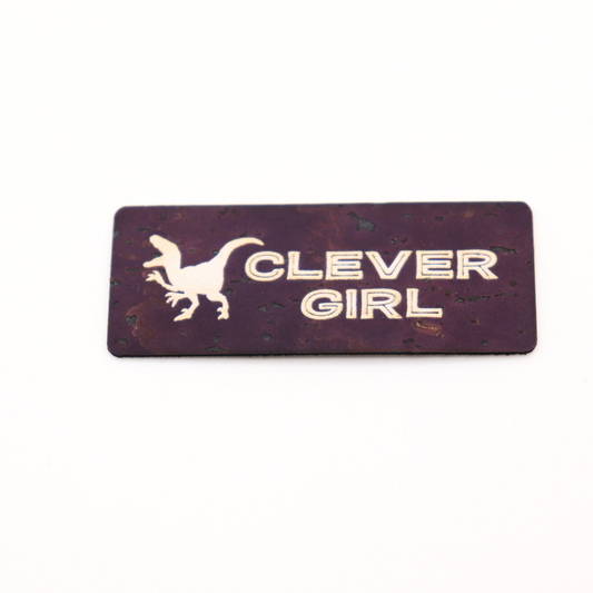 "Clever Girl" - Cork Tag Set H&H Collab