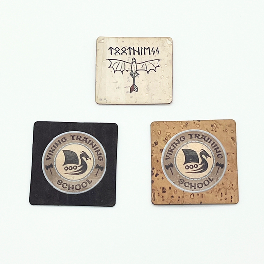 Viking School Feature Tag Set w/ Toothless - Cork Tag Set of 3