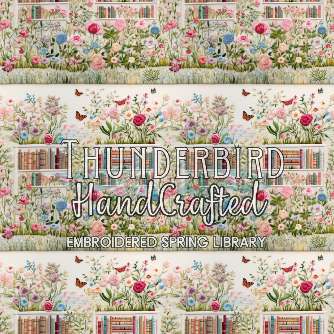 Spring Embroidered Library (Reg Size)