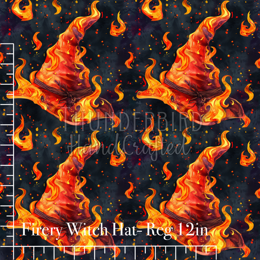 Firery Witches Hat Reg 12in