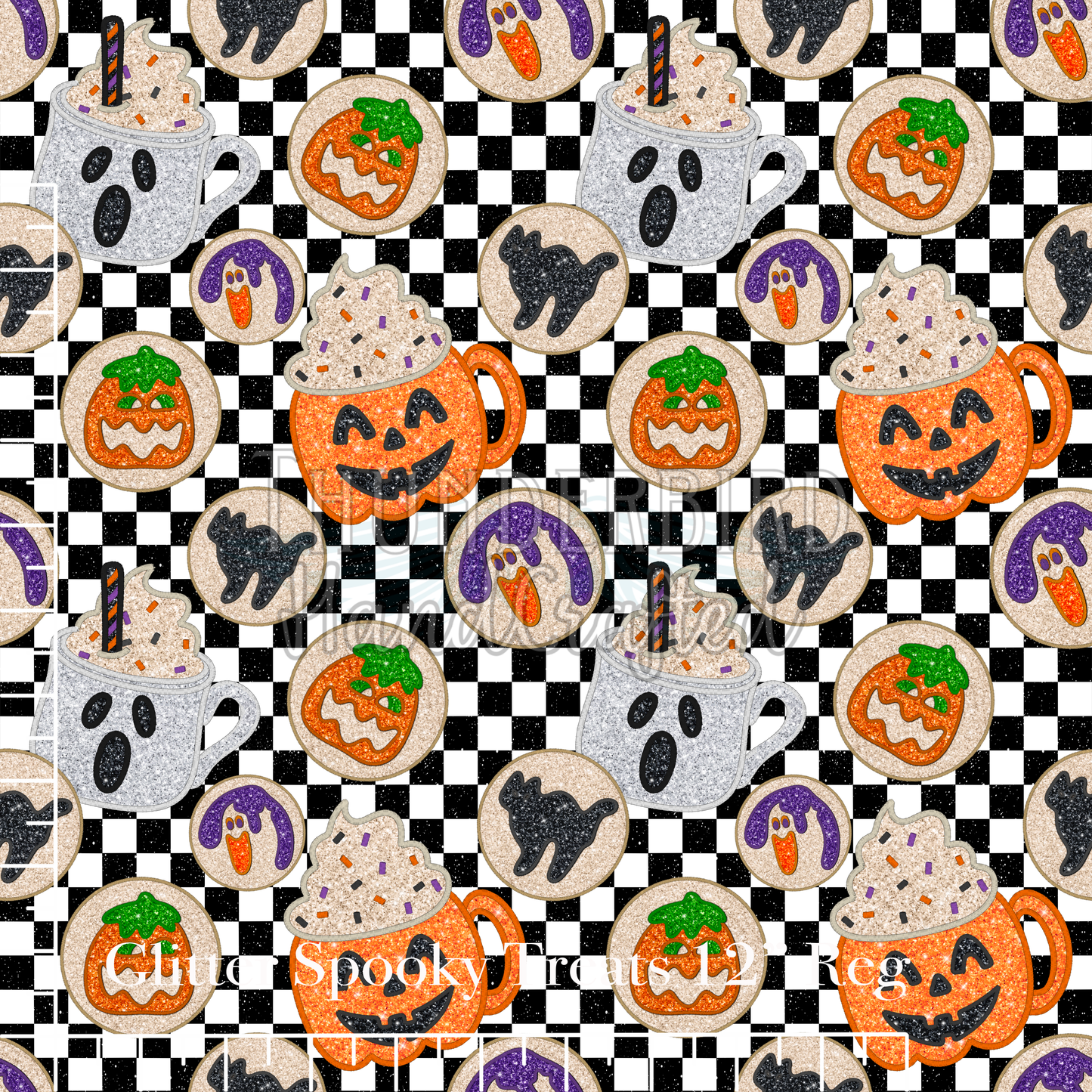 Glitter Spooky Treats 12in Reg