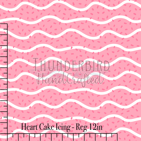 Heart Cake Icing Reg 12in