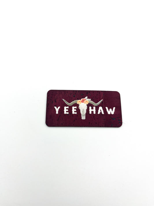 "Yee Haw" Cork Tag - H&H Collab