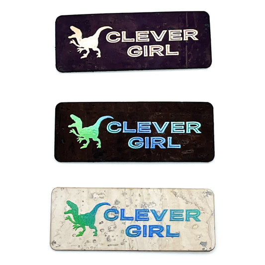 "Clever Girl" - Cork Tag Set H&H Collab