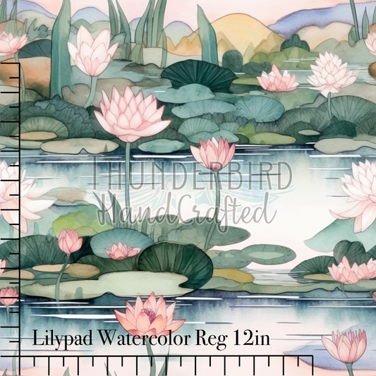 Lilypad Watercolor Reg 12in