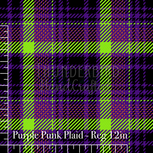 Purple Punk Plaid Reg 12in