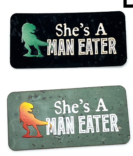 "She's a Man Eater" - Cork Tag Set H&H Collab