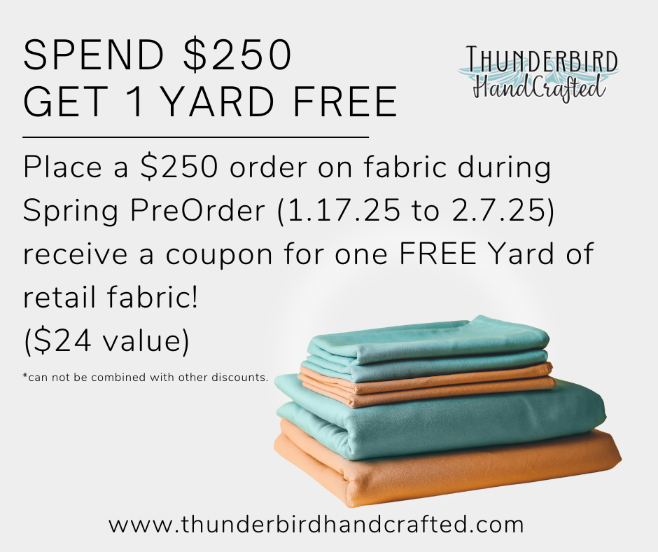 Spend $250 Get 1 Yard FREE