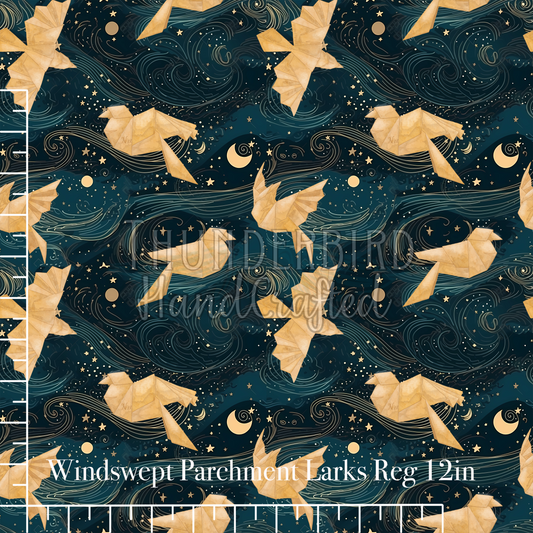 Windswept Parchment Larks 12in Reg