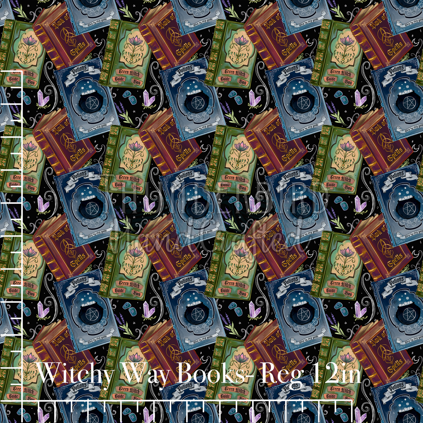 Witchy Way Books Reg 12in